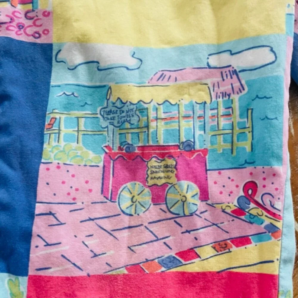 Girl Patchwork Vintage Pants Lilly Pulitzer Size 6X White Label